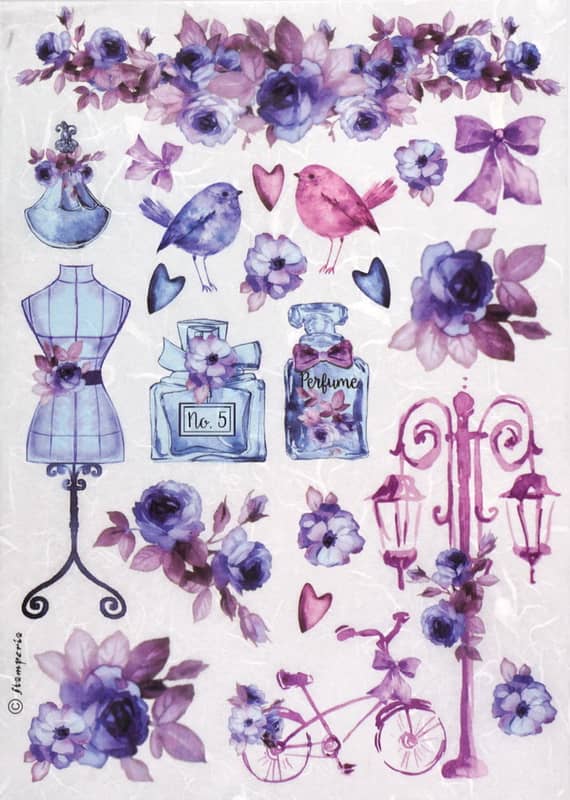 Rice Paper - Purple Fashion