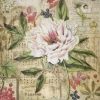 Rice Paper for Decoupage - Sweet Time Clock Bouquet