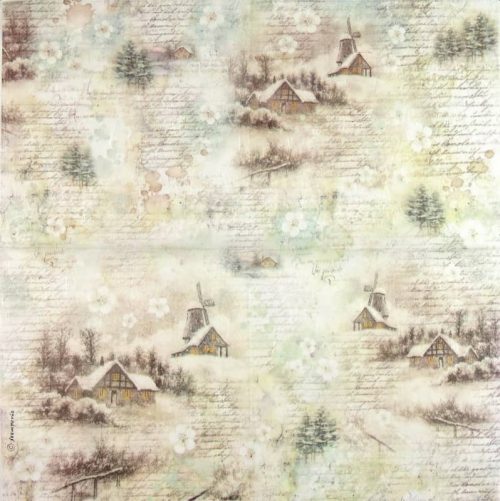 Rice Paper - Snowy Landscape