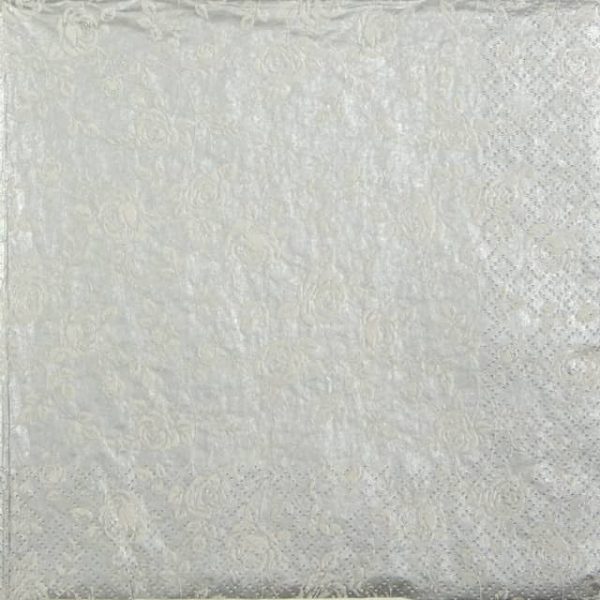 Paper Napkin - Little Roses silver_Daisy_SDOG017303