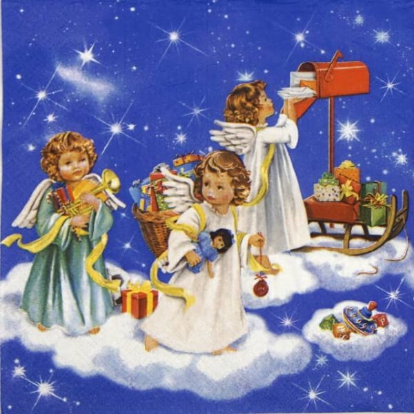 Lunch Napkins (20) - Angels with Toys