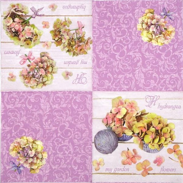 Lunch Napkins (20) - Hydrangea Flowers