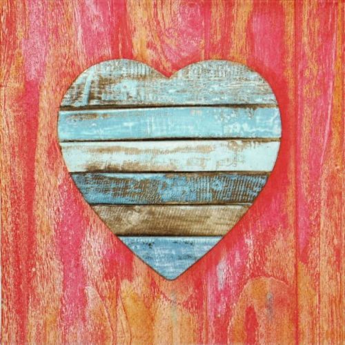 Paper Napkin - Wooden Heart