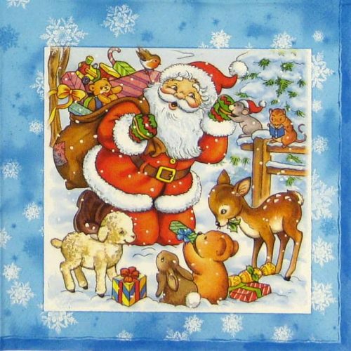 Lunch Napkins (20) - Santa and Pets