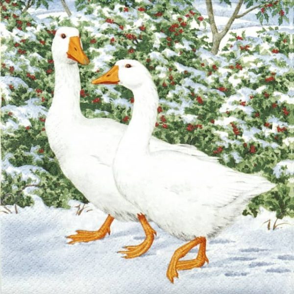 Lunch Napkins (20) -  Geese Couple