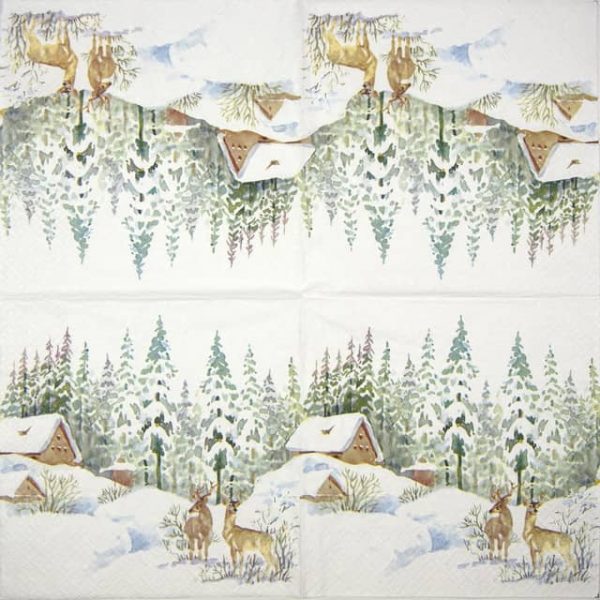 Lunch Napkins (20) - Winter Scene