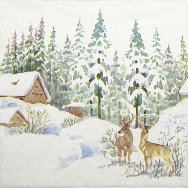 Lunch Napkins (20) - Winter Scene