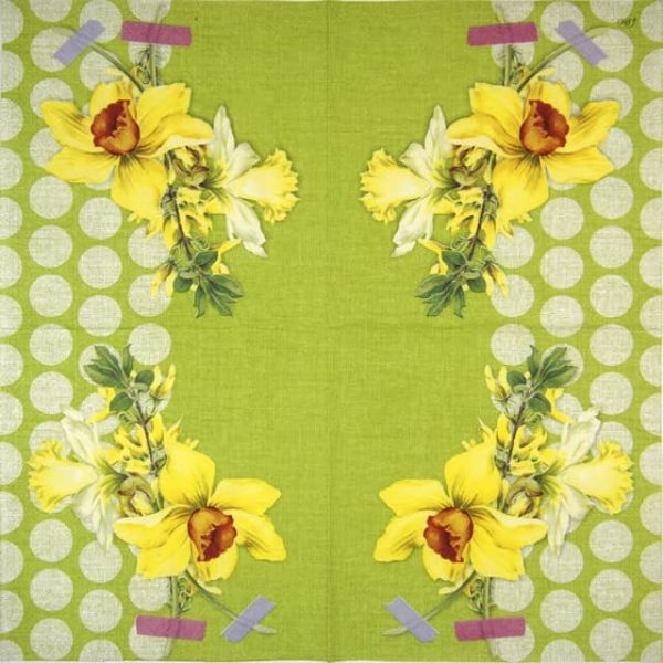 Paper Napkin - Narzisse green - Image 2