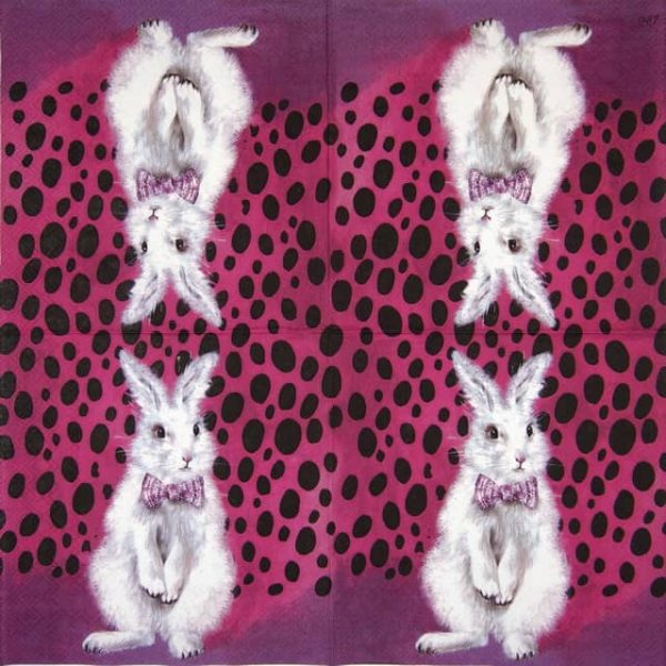 Paper Napkin - Bad Hair Bunny - Image 2