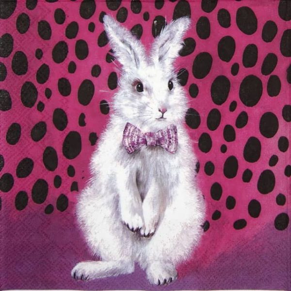 Paper Napkin - Bad Hair Bunny