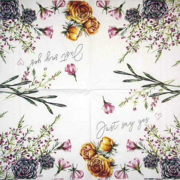 Lunch Napkins (20) - Just Say Yes - Image 2