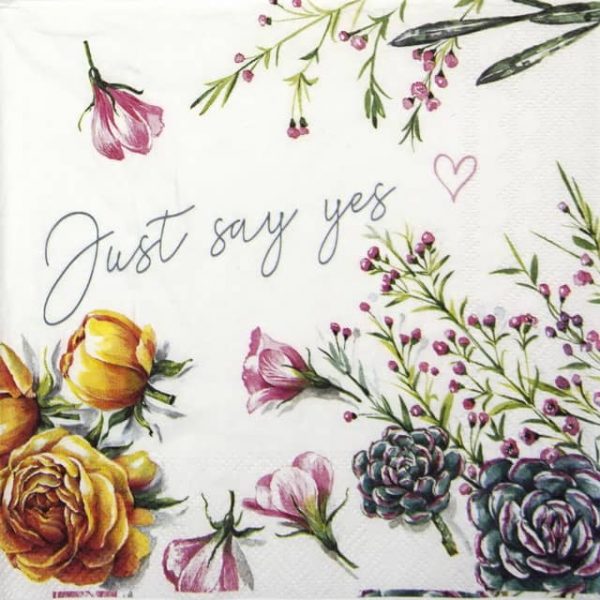 Paper Napkin - Just Say Yes