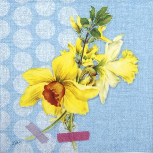 Paper Napkin - Narzisse blue