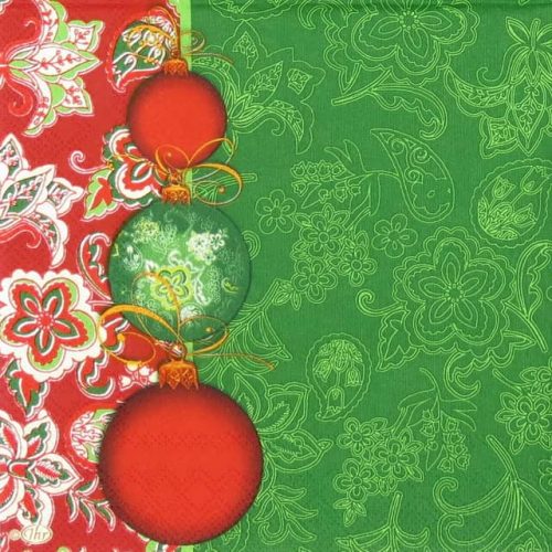 Paper Napkin - Facette Noel Green