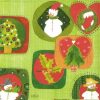 Paper Napkin - Seasons Symbols green