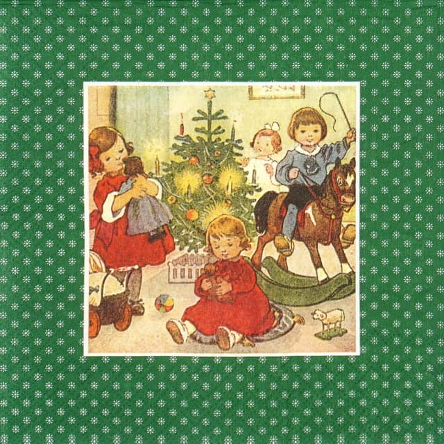 Paper Napkin - Fabulous Christmas green