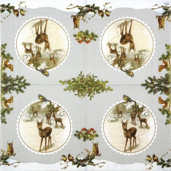 Lunch Napkins (20) - Winter Time linen