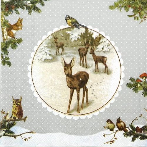 Lunch Napkins (20) - Winter Time linen