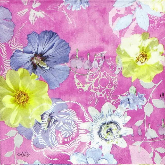 Paper Napkin - Bloomy Delight Pink