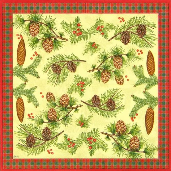 Lunch Napkins (20) - Conifer Cones