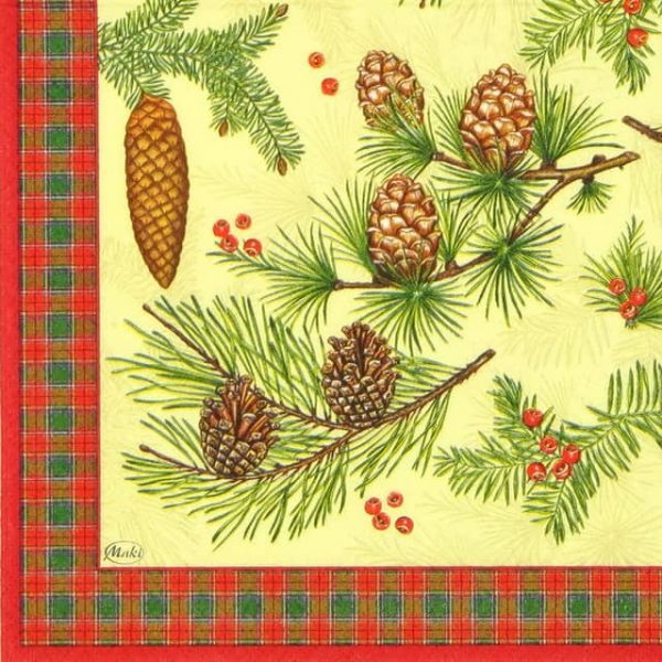 Lunch Napkins (20) - Conifer Cones