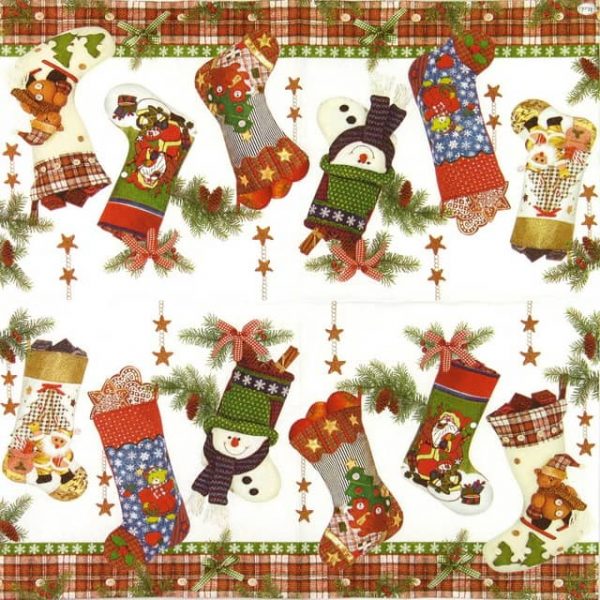 Paper Napkin - Christmas Stocking - Image 2