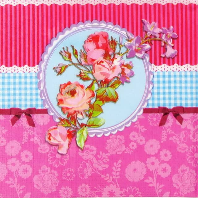 Paper Napkin - Roses Wallpaper