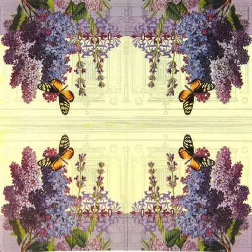 Paper Napkin - Lilac Landscape