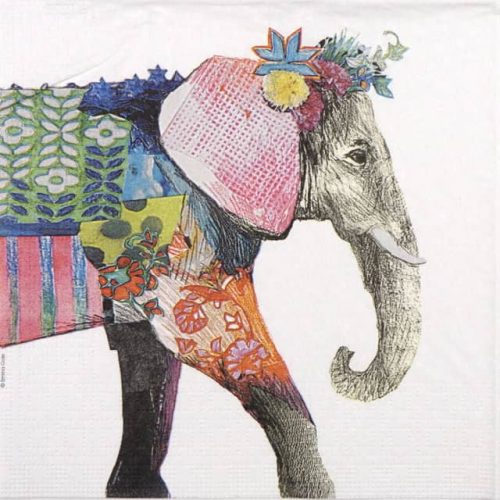 Lunch Napkins (20) - Emma Gale: Regalia Elephant