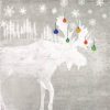 Paper Napkin - Woodland Moose silver