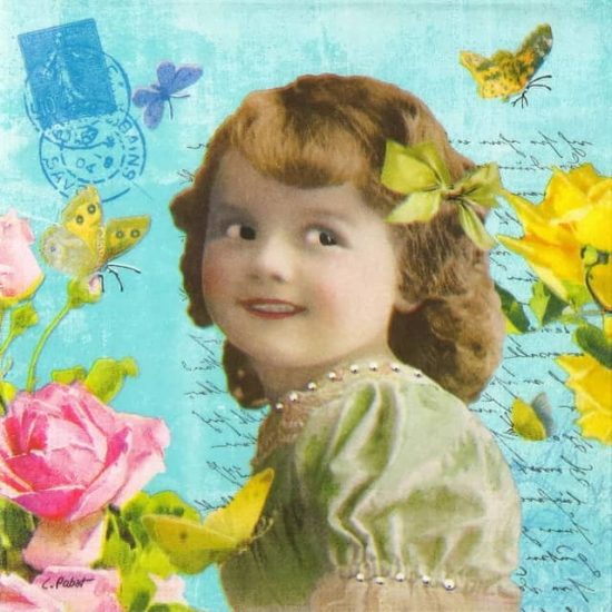 Paper Napkin Carola Pabs Cute Girl Napkin Shop