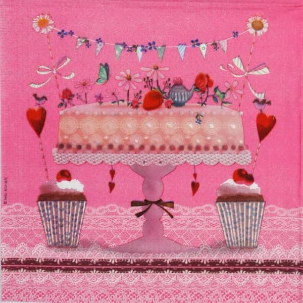 Lunch Napkins (20) - Mila Marquis: Lovely Cake