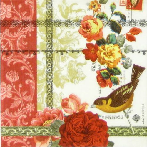 Paper Napkin - Rose Lace