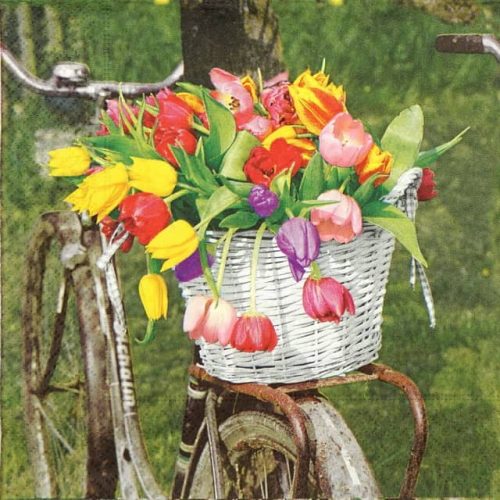 Paper Napkin - Tulip Basket