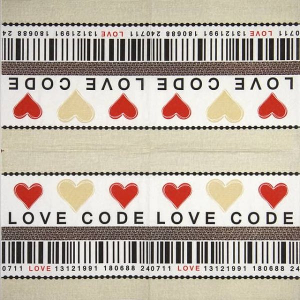 Paper Napkin - Love code
