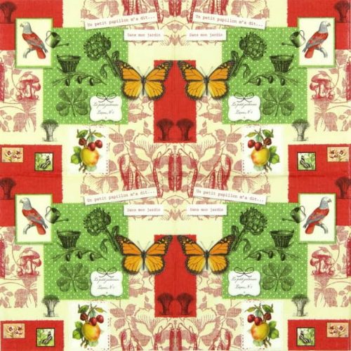 Paper Napkin - Mademoiselle Butterfly