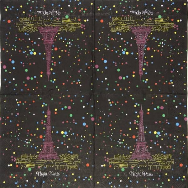 Lunch Napkins (20) - Paris by Night - Image 2