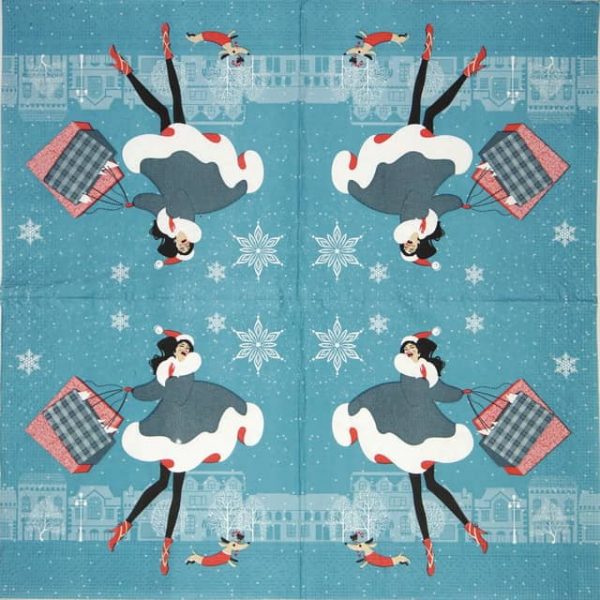Paper Napkin - Shopping dame - Image 2