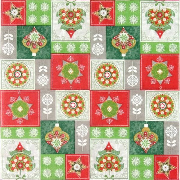 Lunch Napkins (20) - Christmas Baubles
