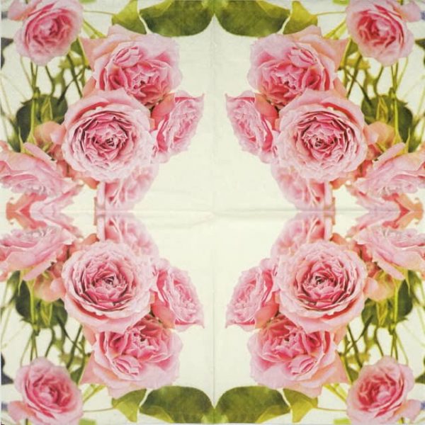 Lunch Napkins (20) - Pink Roses