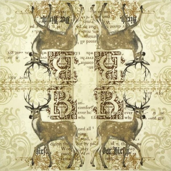 Paper Napkin - Deer Ornaments - Image 2
