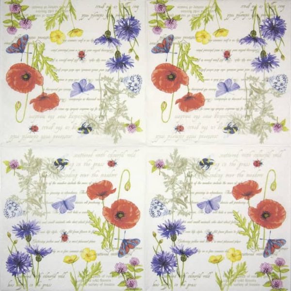 Lunch Napkins (20) - Vintage Summer