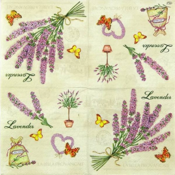 Paper Napkin - Lavenders