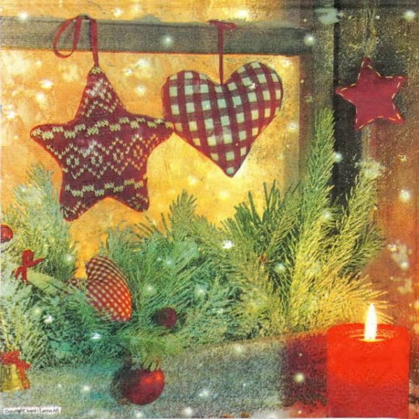 Lunch Napkins (20) - Christmas Window