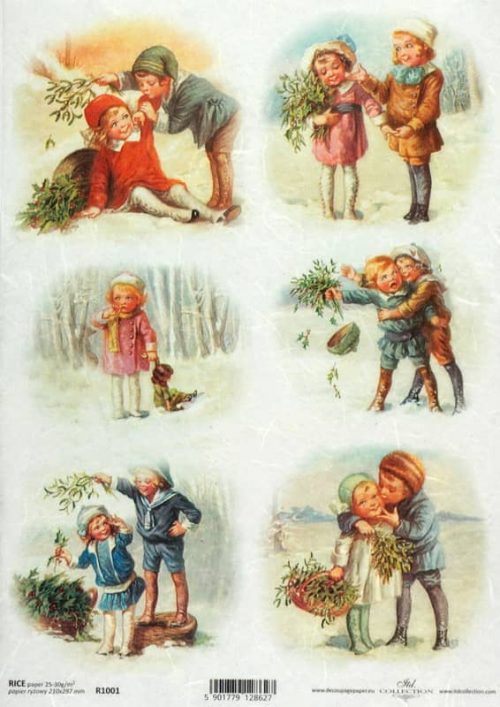 Rice Paper - Vintage Winter Friends