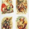 Rice Paper - Vintage Working Santa