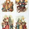 Rice Paper - Vintage Friendly Santa