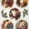 Rice Paper - Vintage Hallo Santa!