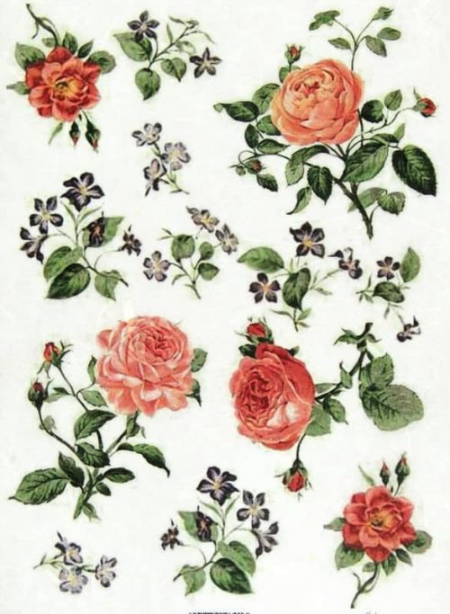 Rice Paper - Red roses