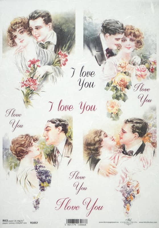 Rice Paper - Vintage I Love You